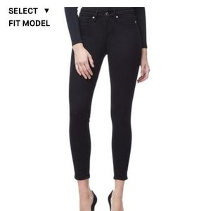 Good American Good Legs Crop Black Jeans